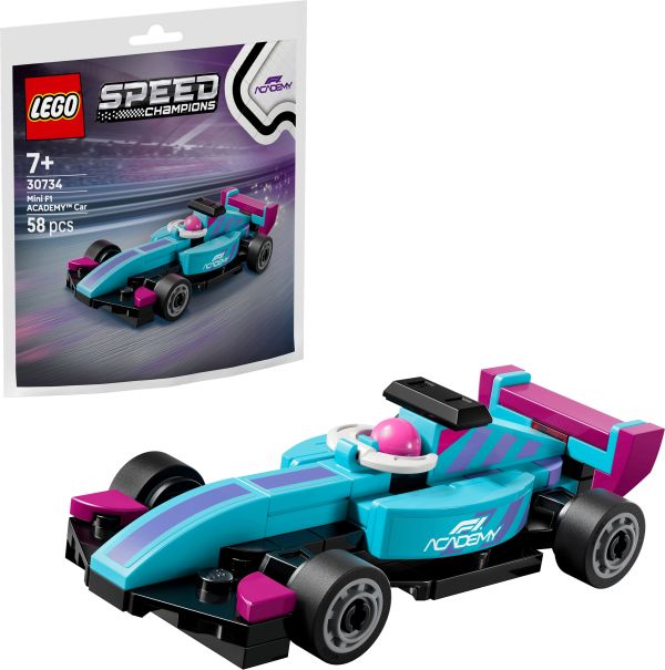 LEGO SPEED Mini F1 Academy Car – 30734 (In busta: 17×18 cm)…x30